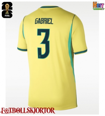 Brasilien Gabriel Magalhaes #3 Hemmatröja VM 2026 Kortärmad